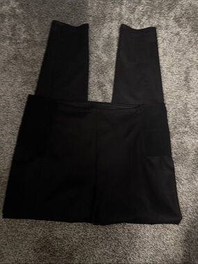 Jessica Simpson Black Straight-Leg Ponte Pants